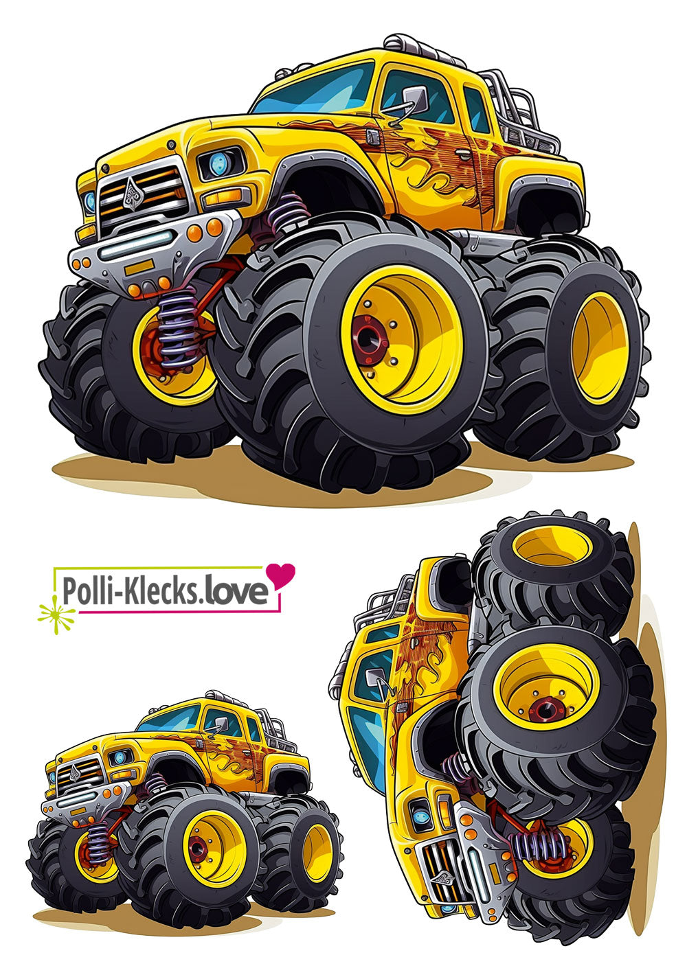 Monstertruck Love #14 - Bügelbilder Set