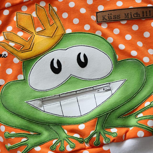 „Taschen-Tier“ Frosch - Schnitt + Plott/Applidatei + Anleitung