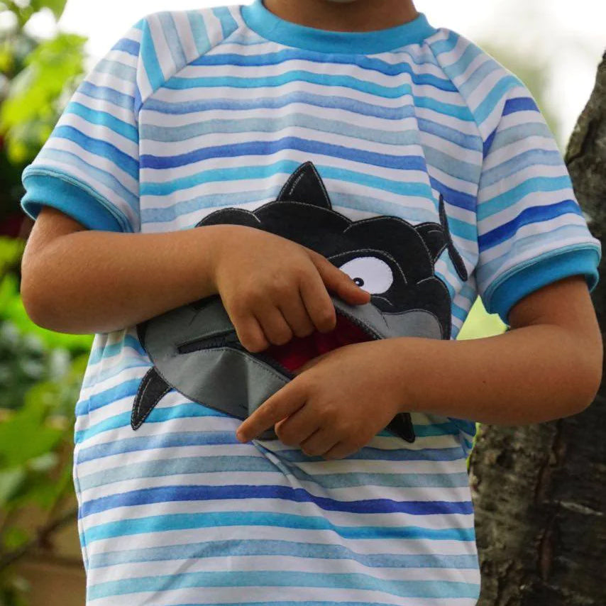 „Taschen-Tier“ Hai - Schnitt + Plott/Applidatei + Anleitung