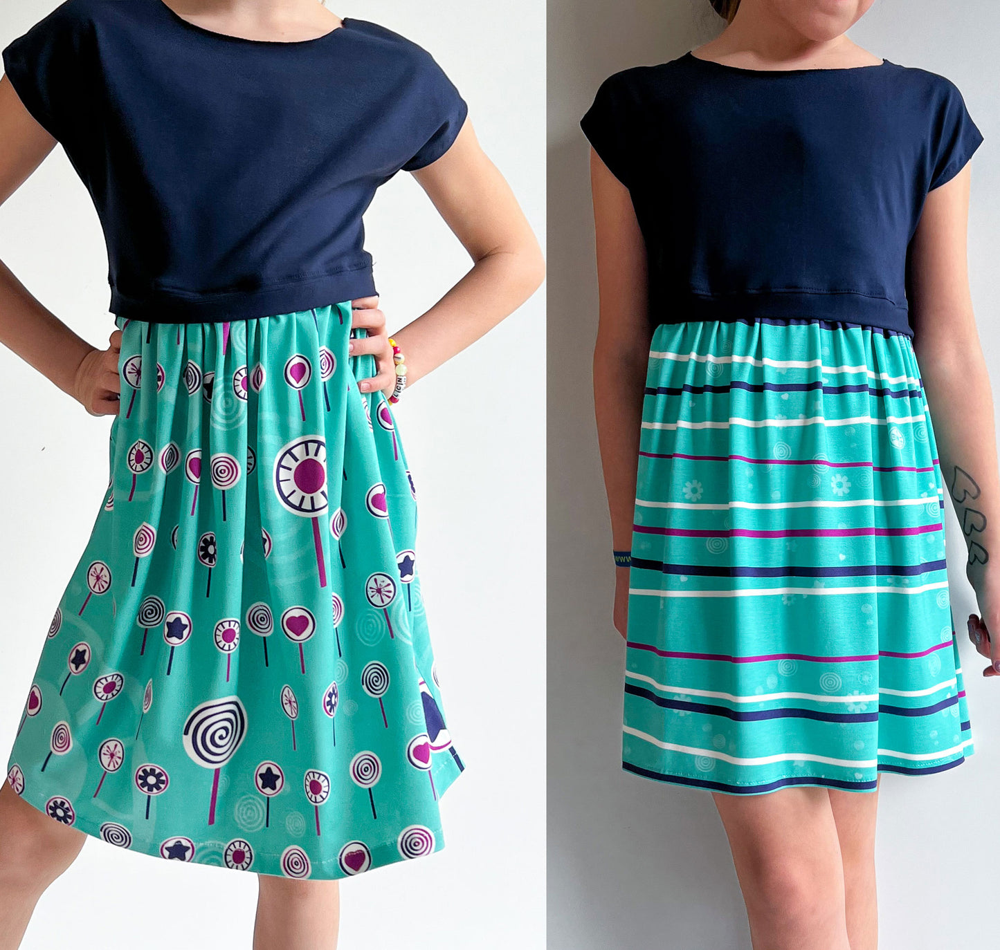 Viskose Jersey EP "LolliPops" + Halbe Meter Kleid KIDS 80-128 eBook/Schnitt