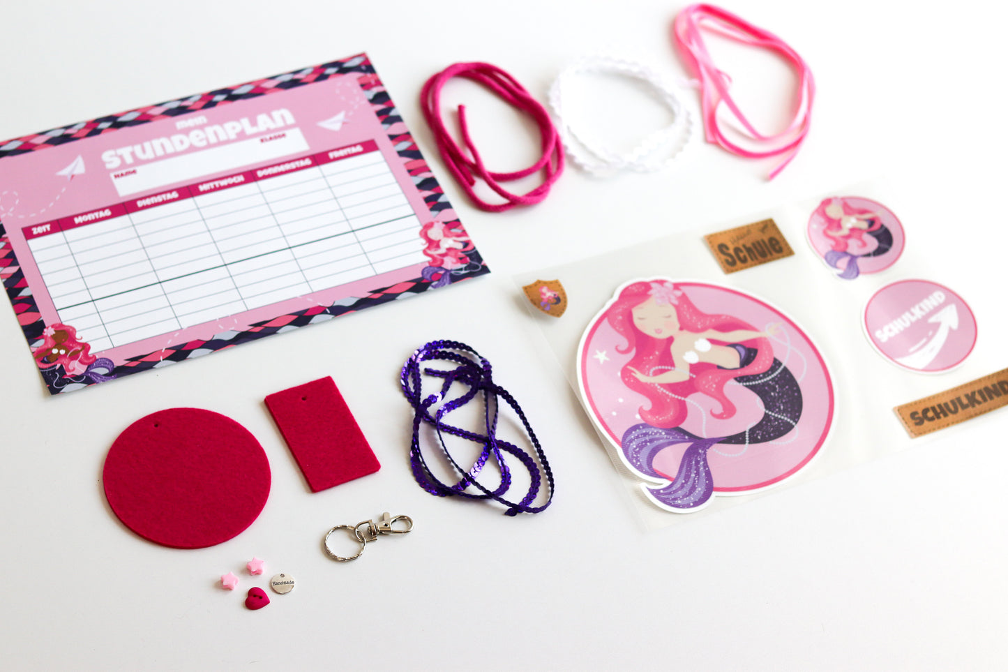 Deko Paket - "Pia Perlenkette" Lila