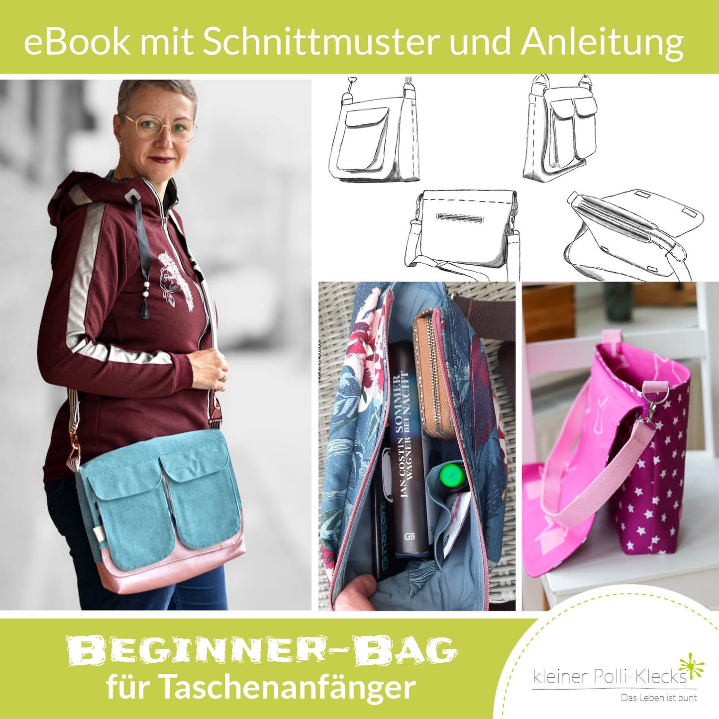 Beginner Bag + Stoffe zum Nähen