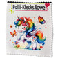 Baby Einhorn Love #4 - Bügelbilder Set