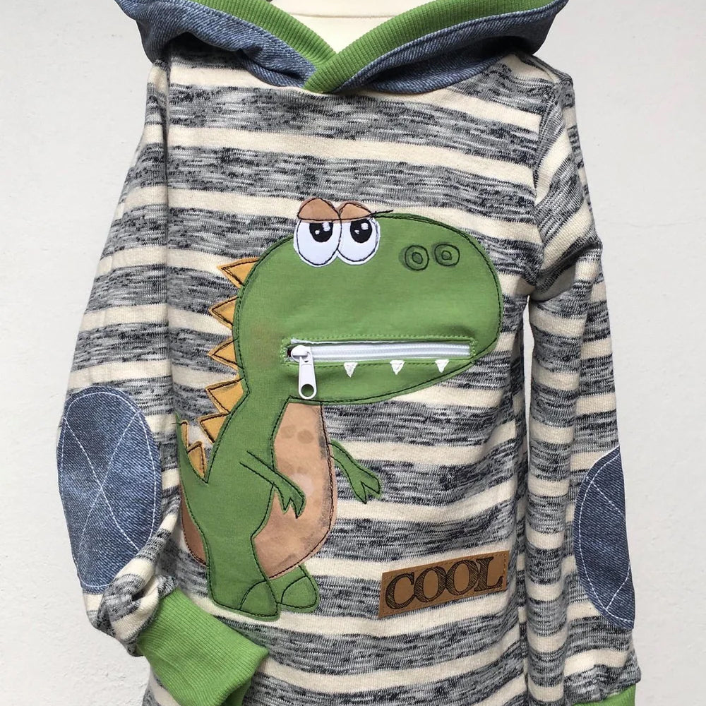 „Taschen-Tier“ Dino - Schnitt + Plott/Applidatei + Anleitung