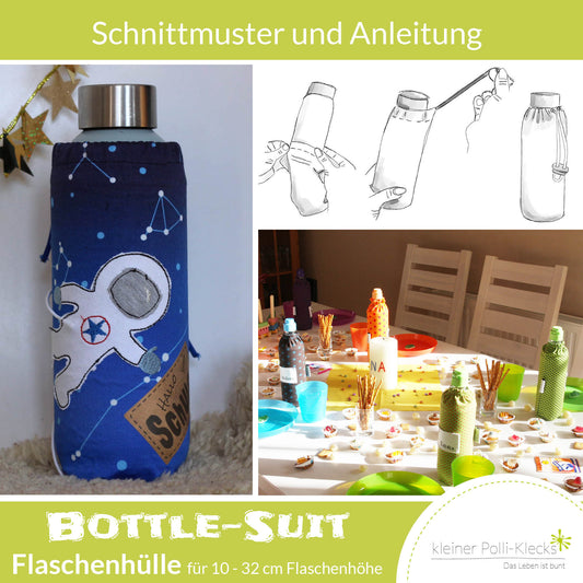 Flaschenhülle - Bottle-Suit - Schnitt + Anleitung