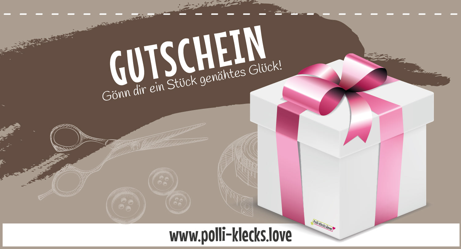 Geschenkgutschein "Gönn Dir" Suchst du etwas zum Nähen? Dann ist ein Geschenkgutschein für unsere Nähpakete genau das Richtige!