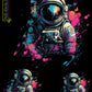 Bügelbilder Set Space Astronaut
