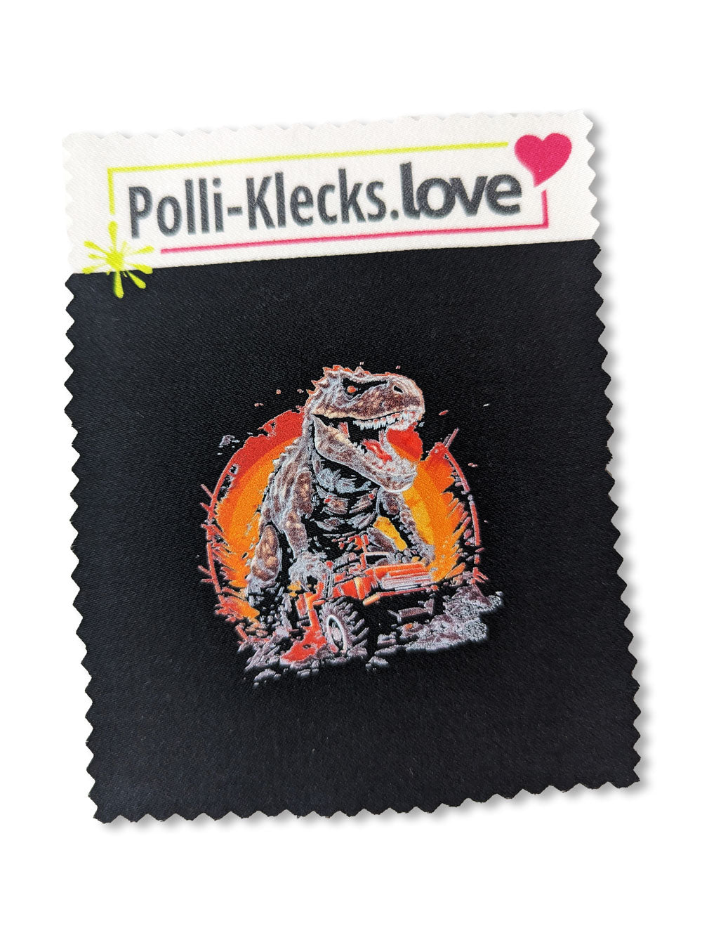 T-Rex Love #7 - Bügelbilder Set für dunkle Stoffe