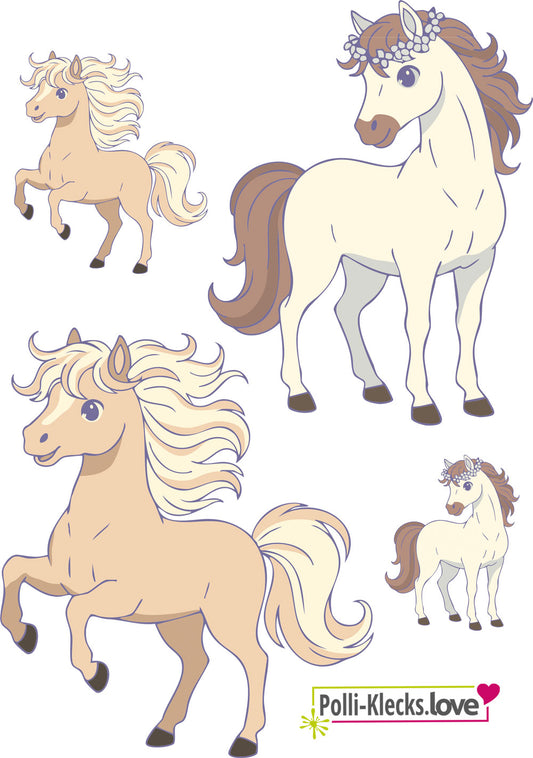 Pippa Pusteblume & Rudi Rappelpony Love #22 - Bügelbilder Set