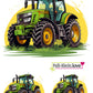 Bügelbilder Set Traktor