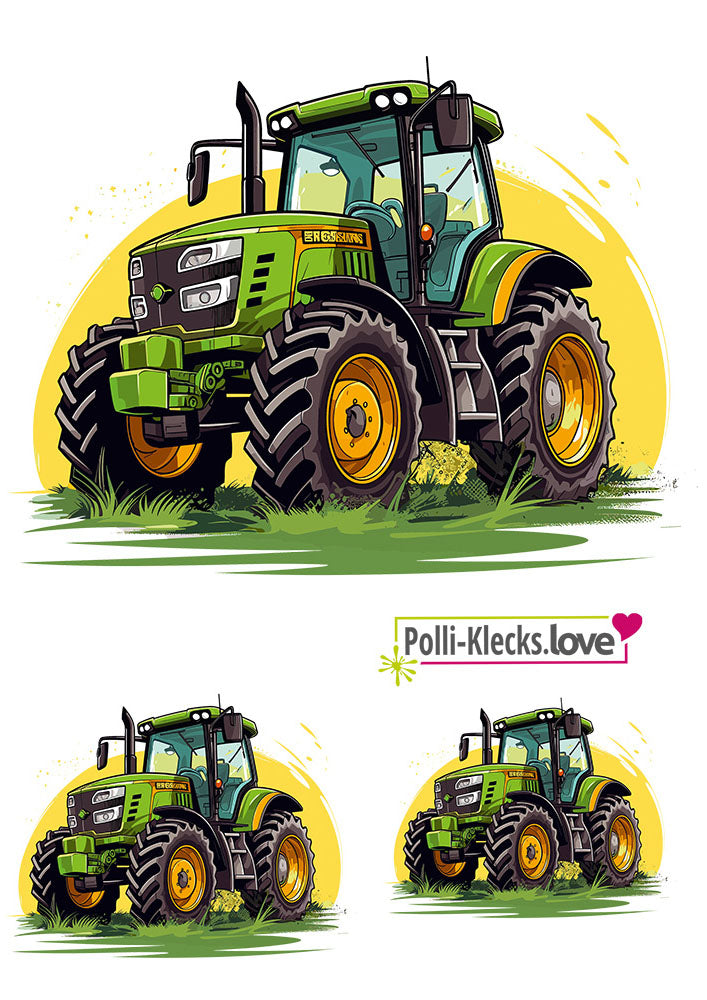 Bügelbilder Set Traktor