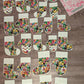 48 Adventskalender Stoff Zuschnitte "Monster Charaktere"