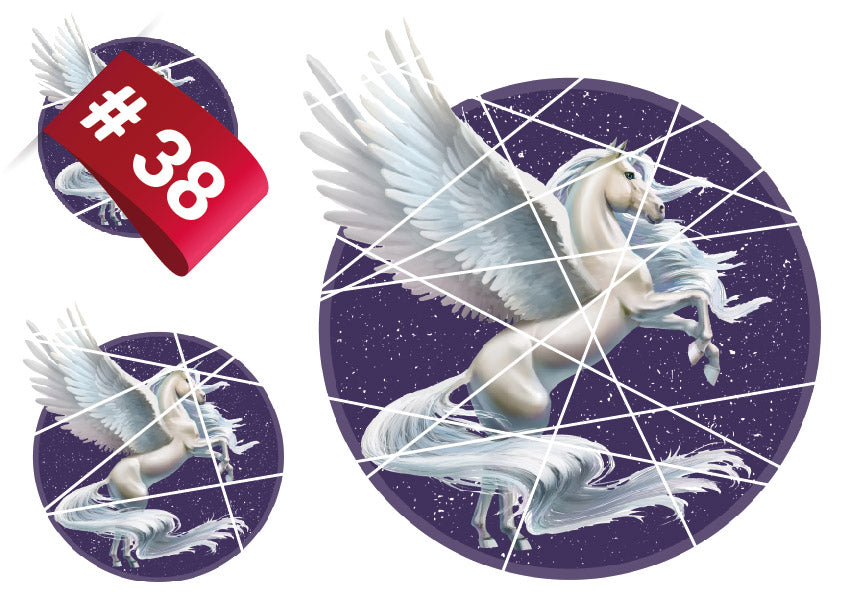 Bügelbilder Set - #38 - Pegasus Star