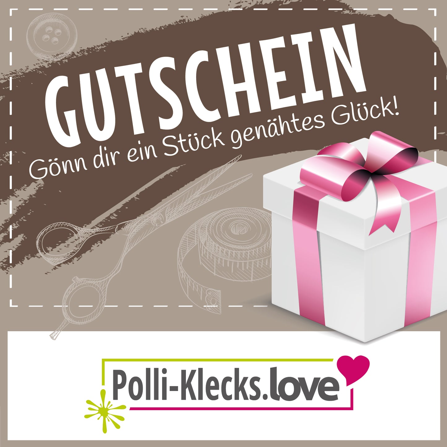 Polli-Klecks.love Geschenkgutschein "Gönn Dir"