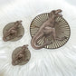 Bügelbilder Set - Dino T-Rex - Taupe-Braun